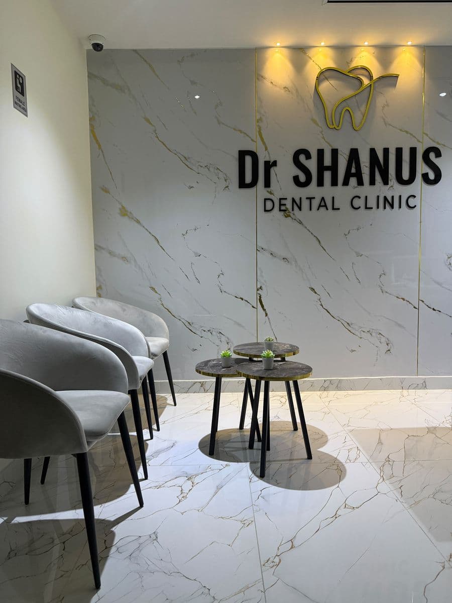 Comfortable waiting area at Shanu's Dental